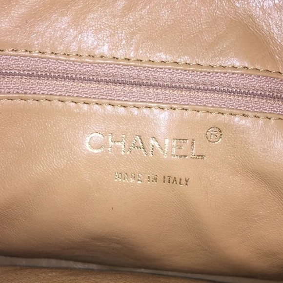 authentic CHANEL vintage Zip Top 3 Section SATCHEL - Picture 6 of 13